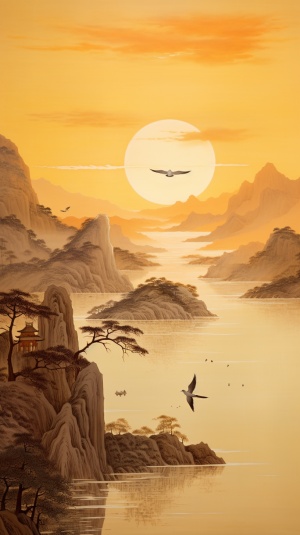 Stunning Chinese Landscape at Stork Tower