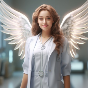微笑的白医天使