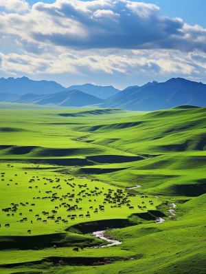 新疆那拉提草原风光