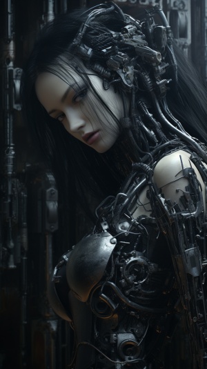 reimagined,with,cybernetic,arm,HEAVY,METAL,Magazine,Sci-Fi,Art,Style,Grimdark,gritty,texture
