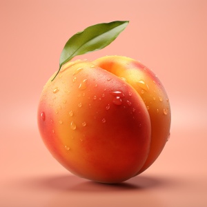 Advertising, peach color, peach,. , closed, up, half, peach, peach, peach. , bright and juicy. Concentrate. , High, detail, Depth, outfield, black, tone, Clear, shot, 100mm, F 2.0, Natural, lighting, realistic, impressive, 8k, Ultra HD, Style, Original, 750, AR, 3:4, C, 50