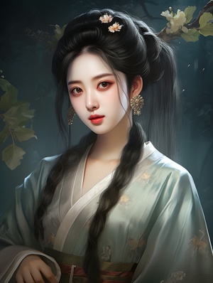 绝美古风美女，超高清像素，最好画质大师作品