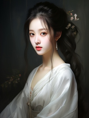 绝美古风美女，超高清像素，最好画质大师作品