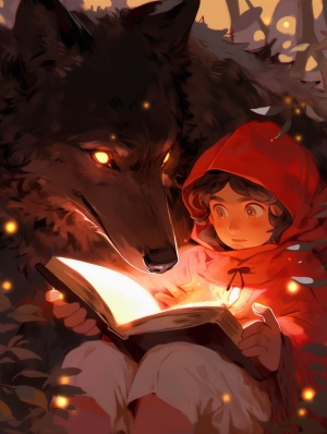 一本书，是儿童绘本大灰狼的故事