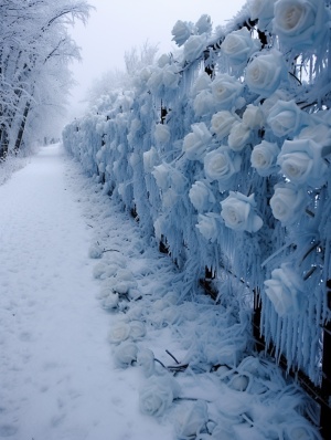 冰蓝色玫瑰路
