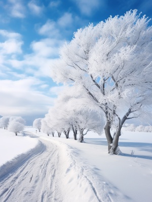 冬日仙境：雪的恢宏唯美