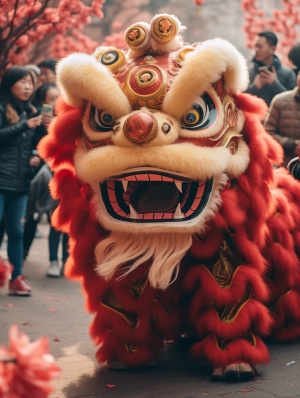 传统文化节日春节的热闹景象