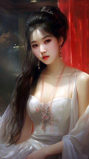 迷人的中国美女，神秘典雅，优雅华丽的女神