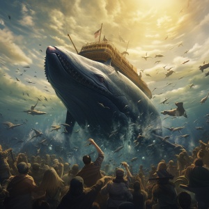 幻想现实主义之童趣印尼艺术：约翰·利奇的伟大巨鲸