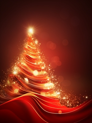 Christmas background with a red and gold Christmas tree Contagious media, in free-flowing lines, dusan djukaric, Free paint, Deep white and white, John Mackintosh, paint Harmony, glorious, 3d translation, Unreal Engine, Super extra high quality detailed, photo, 8k resolution, HD, Photo, Photography, Soft Light, best picture quality, High quality, high detail, HD, crazy detail, Ultra High definition