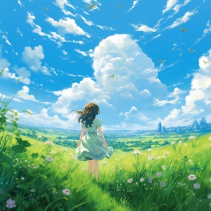 Blue Sky and Green Space: Miyazaki Style