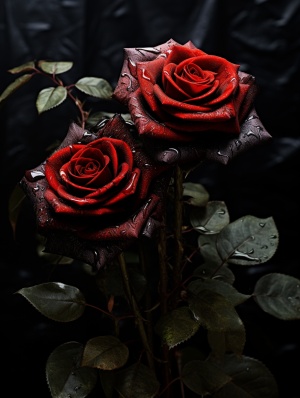 Beautiful Flowerpunk: Animated GIFs of Black Roses