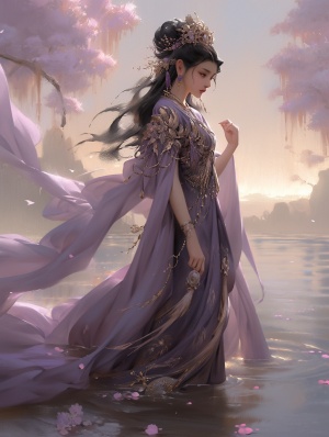 幽冥河畔的霸气紫金古风女人