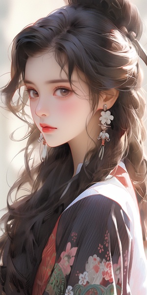 Stunning Close-Up Portrait of a Beautiful Anime Girl