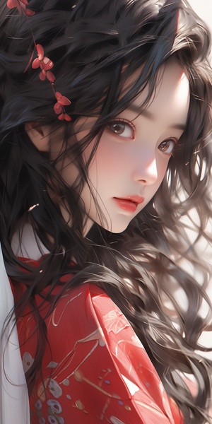 Stunning Close-Up Portrait of a Beautiful Anime Girl