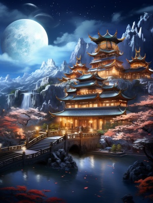 Chinese Style: Majestic Mountains and Rivers