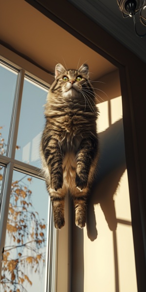 天台巨大猫咪