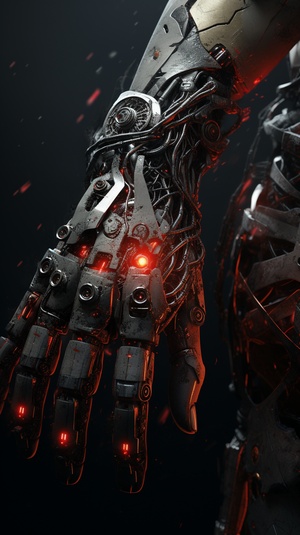 Reimagined with Cybernetic Arm: Heavy Metal Magazine Sci-Fi Art Style