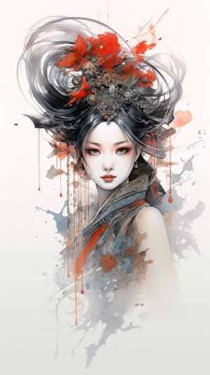 中国古代美人的复杂头饰与美人痣