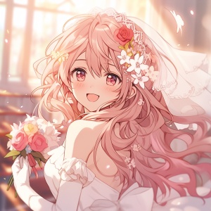Dreamy Atmosphere: The Cute and Beautiful Wedding Girl