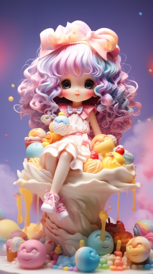超级可爱的梦幻蛋糕小女孩