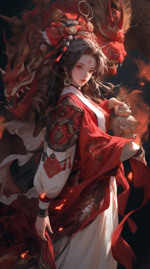 中国古代风格的魔族圣女