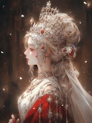欧洲宫廷公主的梦幻服饰与细节刻画