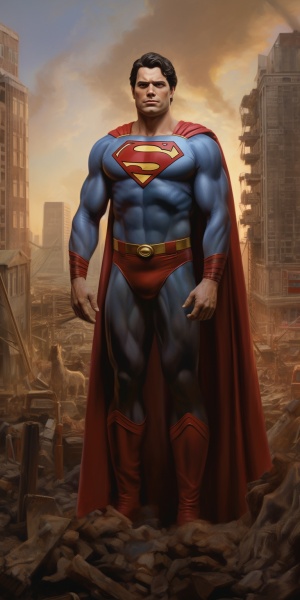 DC经典老版本超人：巨型身高一百五十米的超人
