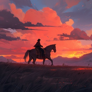 Galloping into the Sunset