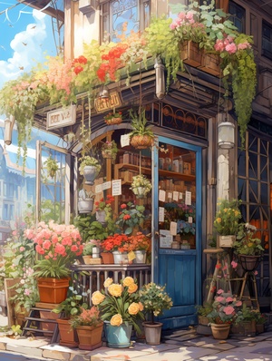 Bianping Flower Shop: The Ultimate Masterpiece of High-Quality Ultra-Detailed 8K Wallpapers