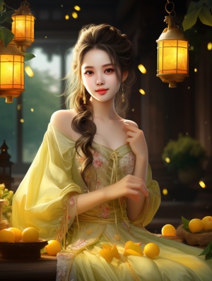 中国美少女 穿汉服 美丽浪漫 高细节画质 8K分辨率