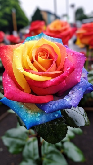 雨后彩虹，一万亩蔷薇花盛开——超高清晰度32K HD索尼相机拍摄真实照片