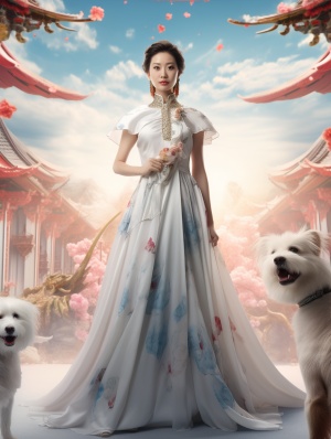 中国贵族女子的漂亮外貌和多样特效