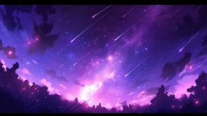 宇宙，星辰，淡紫色、