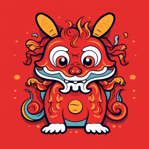 Super Cute Chinese Dragon: Expressions and Minimalism