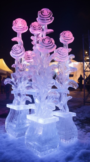 精湛冰雕：北国风光万里凝结的美丽哈尔滨