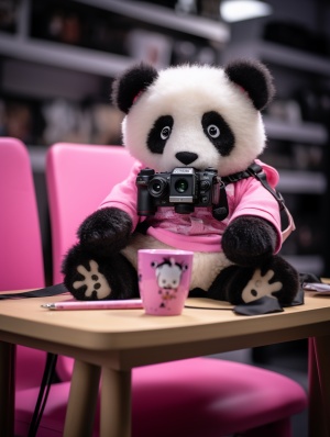 坐在一张桌上的熊猫熊在有一个标志的商店，一只逗人喜爱的大熊猫，逗人喜爱的熊猫，熊猫熊猫熊猫，采取了与索尼a7r照相机，捕获了与索尼a3照相机，熊猫，长毛绒吉祥物，采取了与索尼alpha 9，填充玩具，熊猫冰墩墩, 中国吉祥物，佳能80d