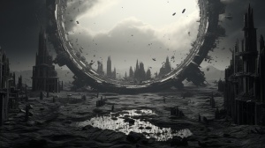 废墟中的巨船：科幻电影场景