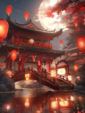 synctid的中国年立体模型和红灯笼：超详细诗意国潮插图