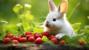 甜美草莓与幸福兔子