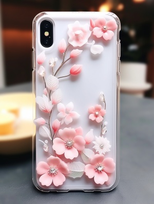 优雅的樱花手机壳，艺术与时尚的完美结合