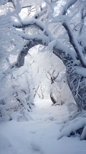雪景，大自然的鬼斧神工