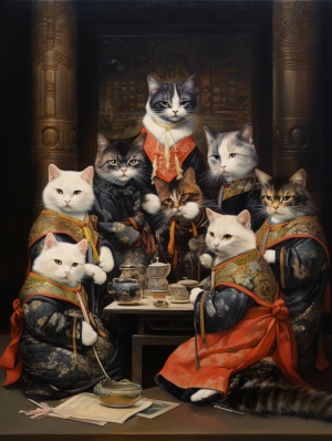 中式猫群：细节闪烁中的华贵对话