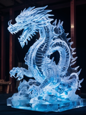 大美龙之光：中国画风的冰雕