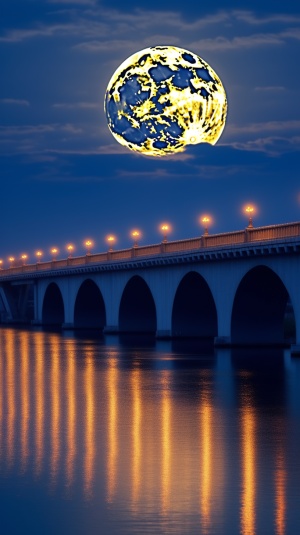 明月照金水桥
