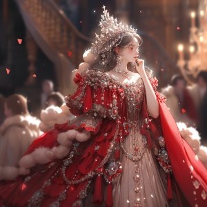 欧洲宫廷公主的梦幻服饰与华丽装饰