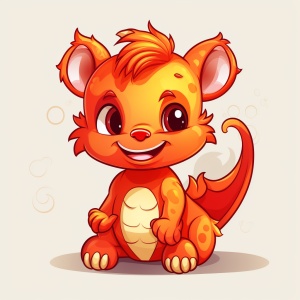 a cute Little chinese cute red dragon, full body lines, simple details, very simple，fall asleep on the bed ，cry， cartoon graffiti, line art, cute Little chinese cute red dragon with black lines, various poses and expressions ，belly laugh，writing， crazy，Reading book，surprised, laughing style original niji 5