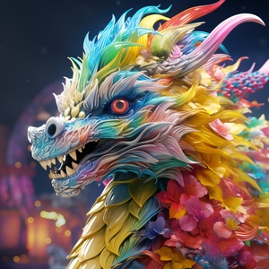 Ultra HD Surrealism: Up Close with Rainbow Dragon