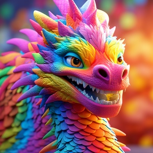 Ultra HD Surrealism: Up Close with Rainbow Dragon