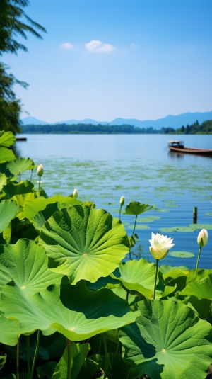 西湖六月：荷花妖艳，天鹅飞舞的仙境